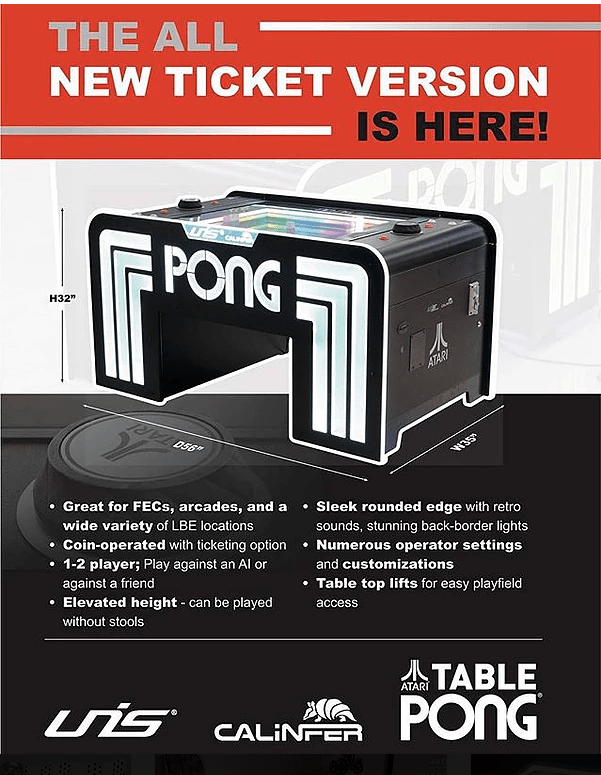 The Atari Pong Arcade Table